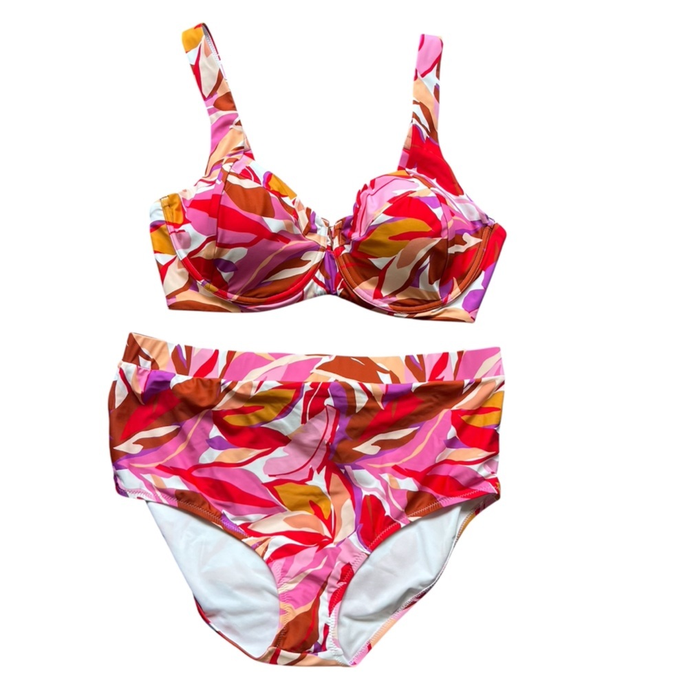 Raisins Curve Women's Two Piece Plus Size Bikini, Size 24W